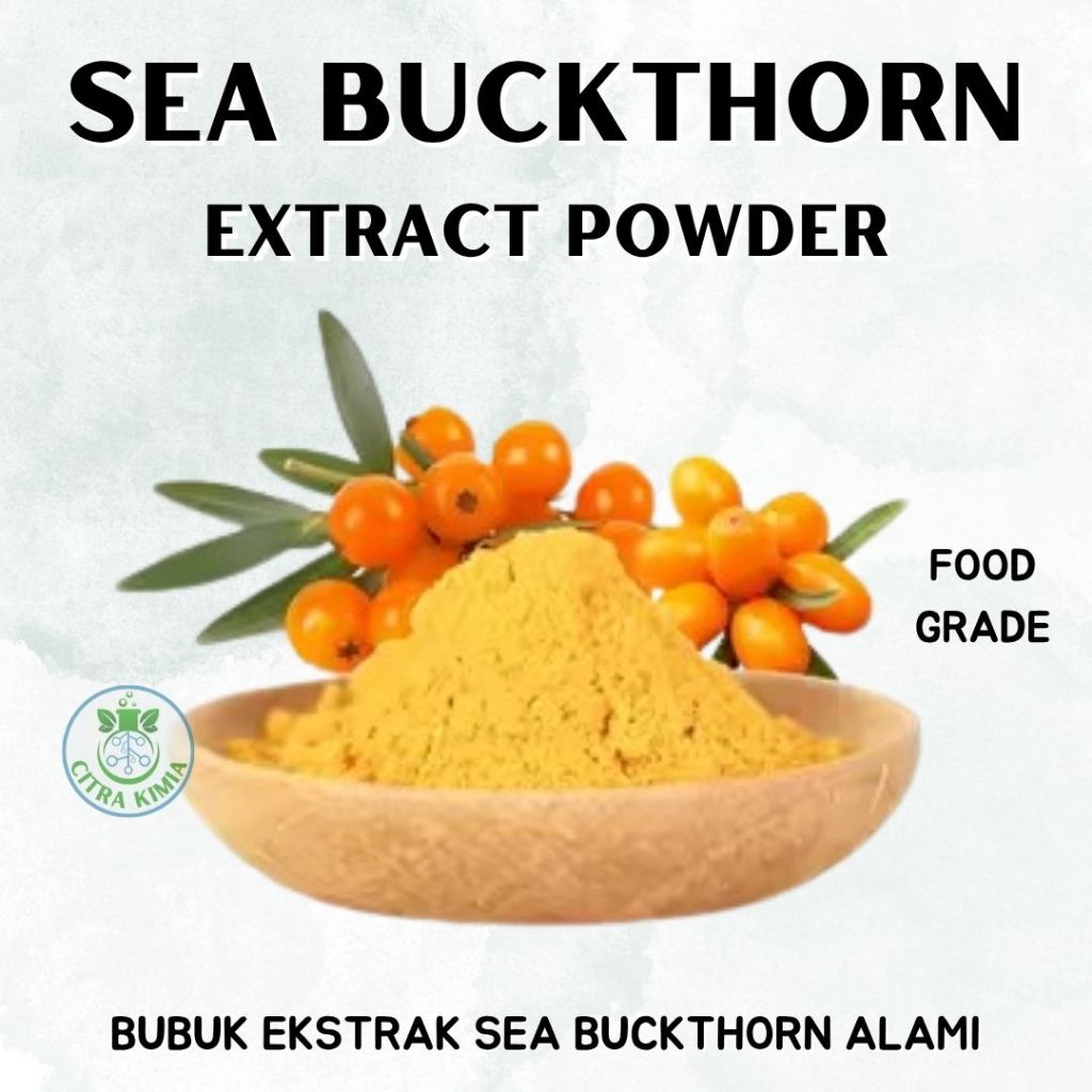 

Sea Buckthorn Extract Powder 25gr - Bubuk Ekstrak Sea Buckthorn Alami Super Food - Sea Buckthorn Powder Alami