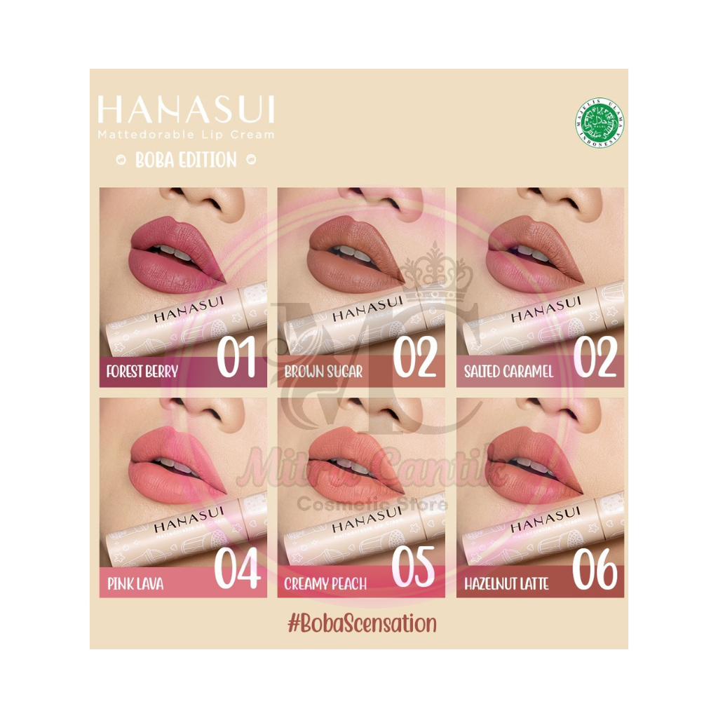 LIPCREAM HANASUI BOBA / Lipcream Hanasui Boba Ombre