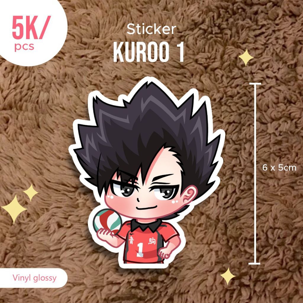 

Stiker kuroo anime haikyuu anti air