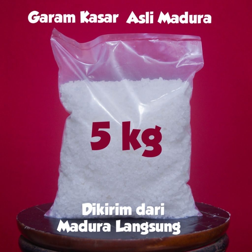 

Garam Kasar / Garam Grosok asli madura 5Kg