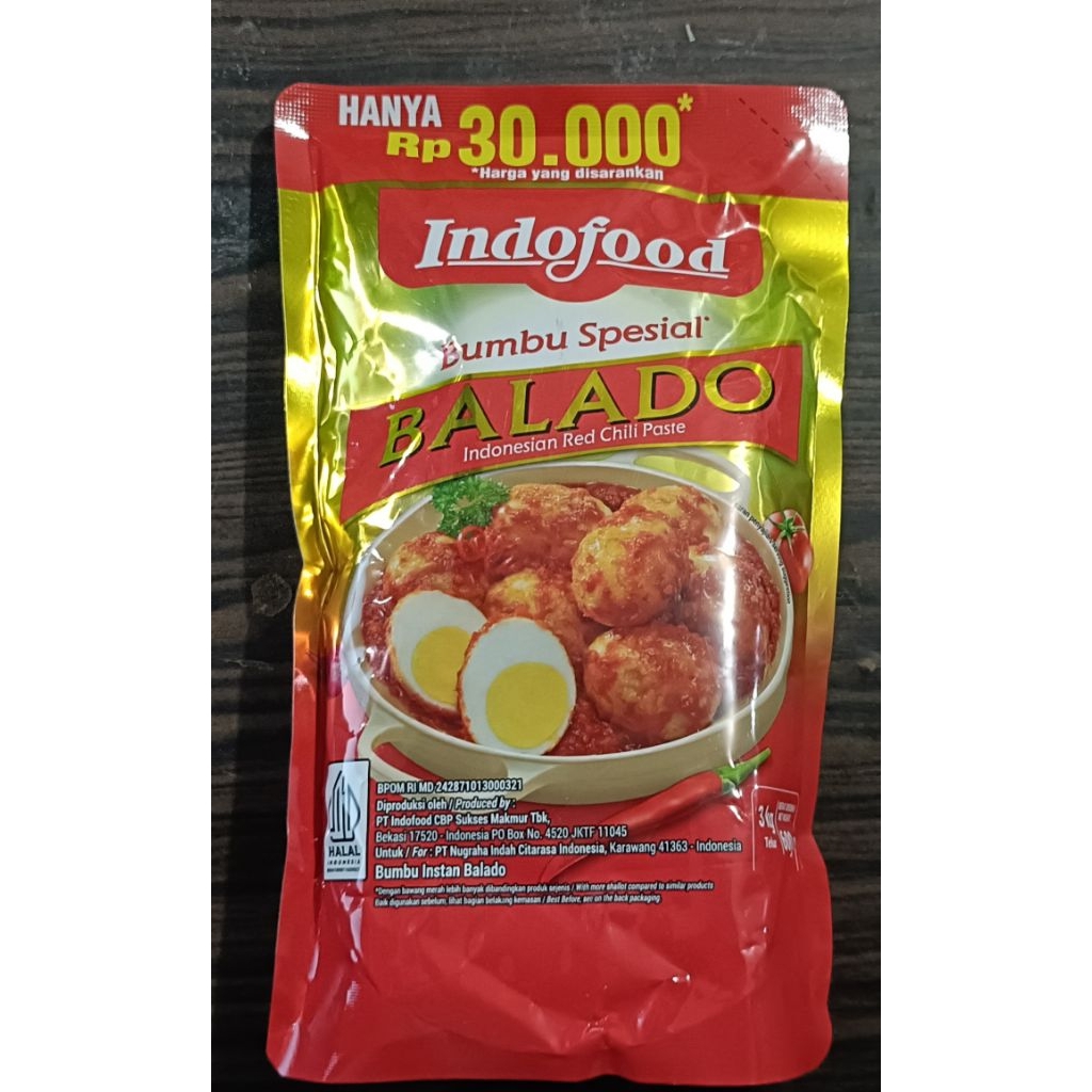 

Indofood Bumbu Spesial Balado 600g
