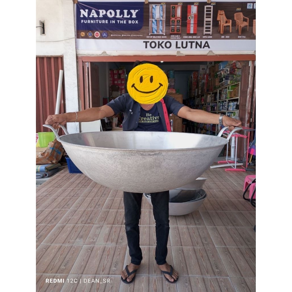 Kuali Jumbo  / Wajan  Cap Bintang Satu 36 inch Diameter 100 cm