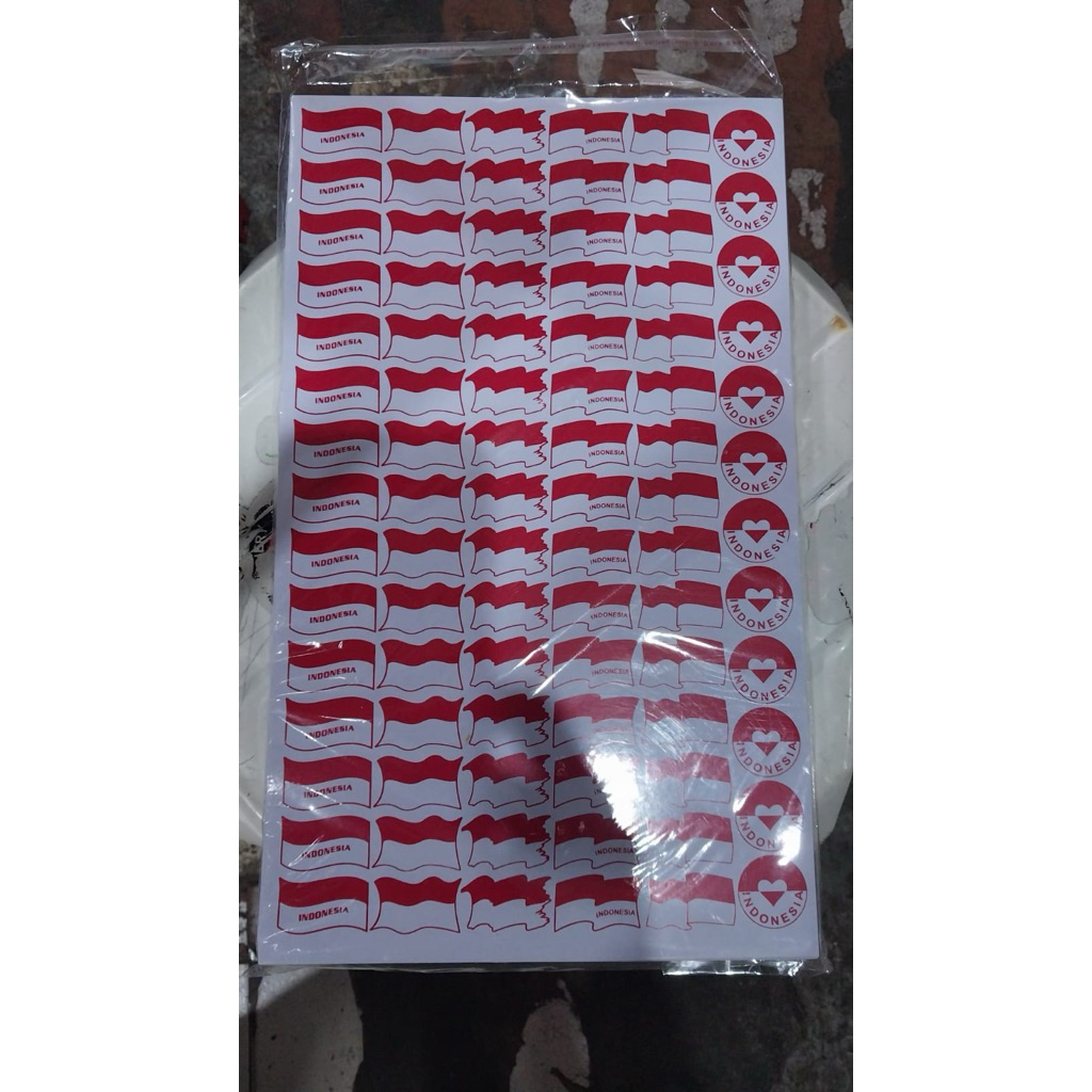

[READY STOCK] STICKER MERAH PUTIH INDONESIA EDISI KEMERDEKAAN 17 AGUSTUS 2023 seri 1
