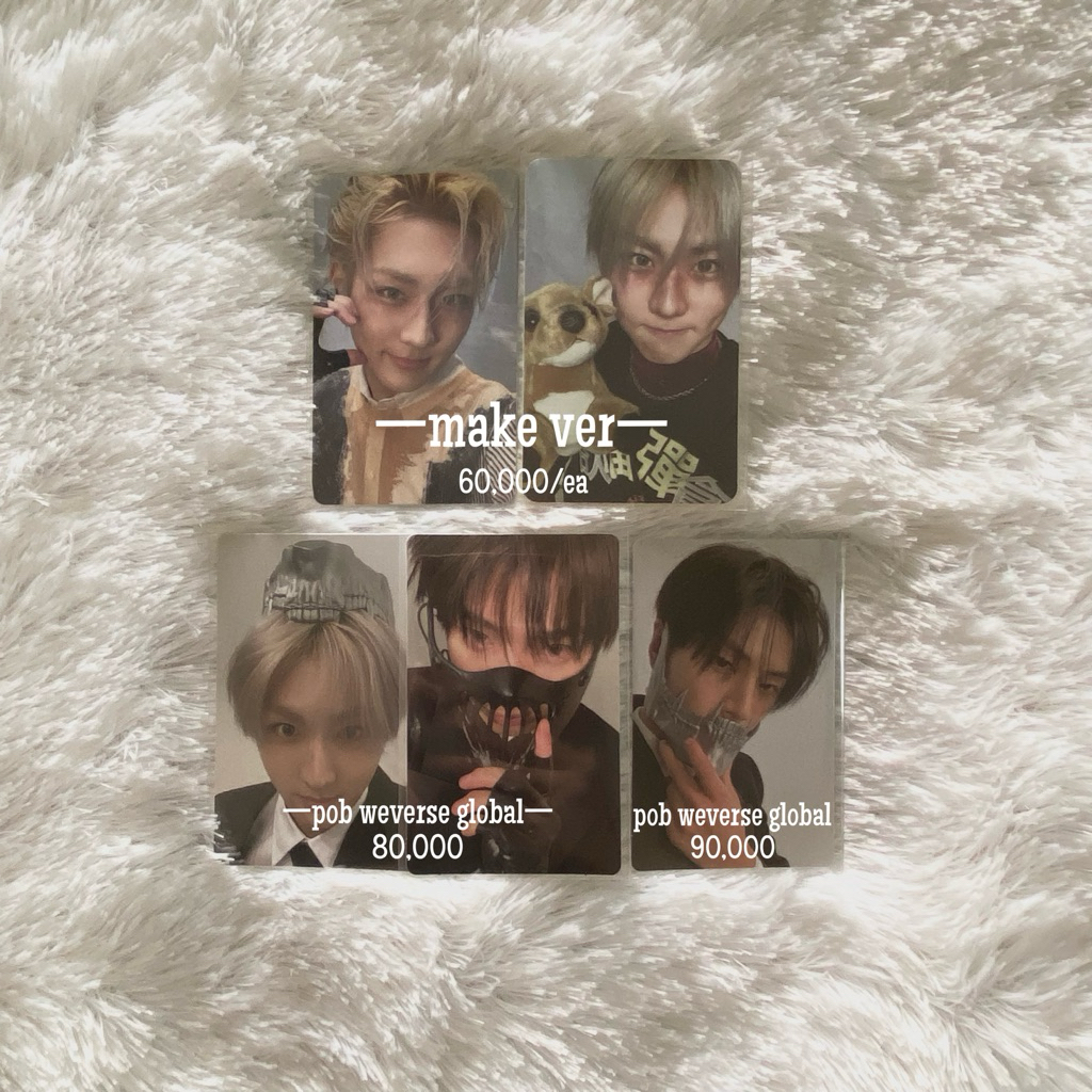 jay sunoo jungwon enhypen desire unleash photocard pob