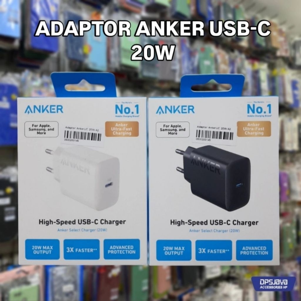 Adaptor Charger Type C Anker 20W