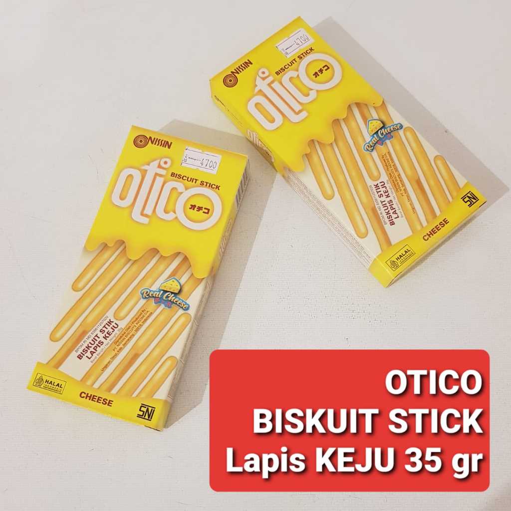 

Nissin OTICO CHEESE Stick 35gr / OTICO Biscuit Stick KEJU 35 gr