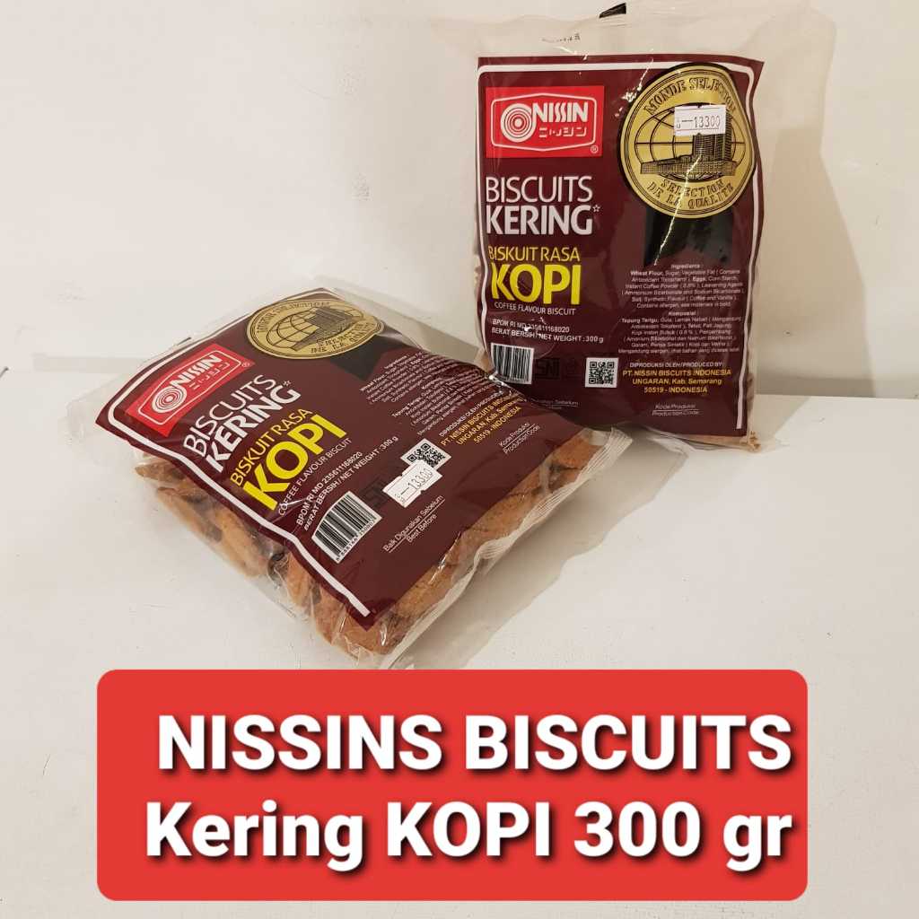 

Biskuit NISSIN Rasa KOPI 300 Gr / NISSIN Biskuit Kering Rasa KOPI 300 gr / Biskuit KOPI Nissin 300 gr