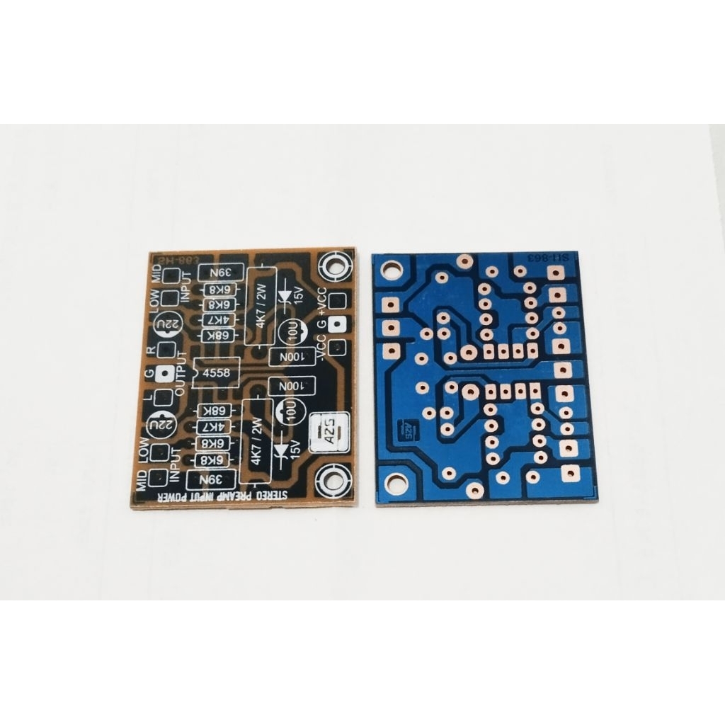PCB Preamp Input Power Amplifier Stereo.