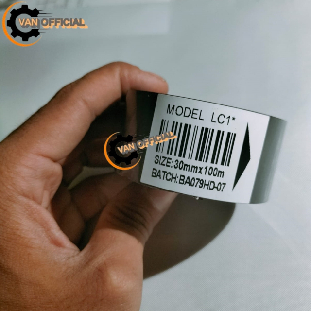 

RIBBON TAPE LC1 30MM X 100MM HOT STAMPING FOIL TINTA PITA MESIN CODING