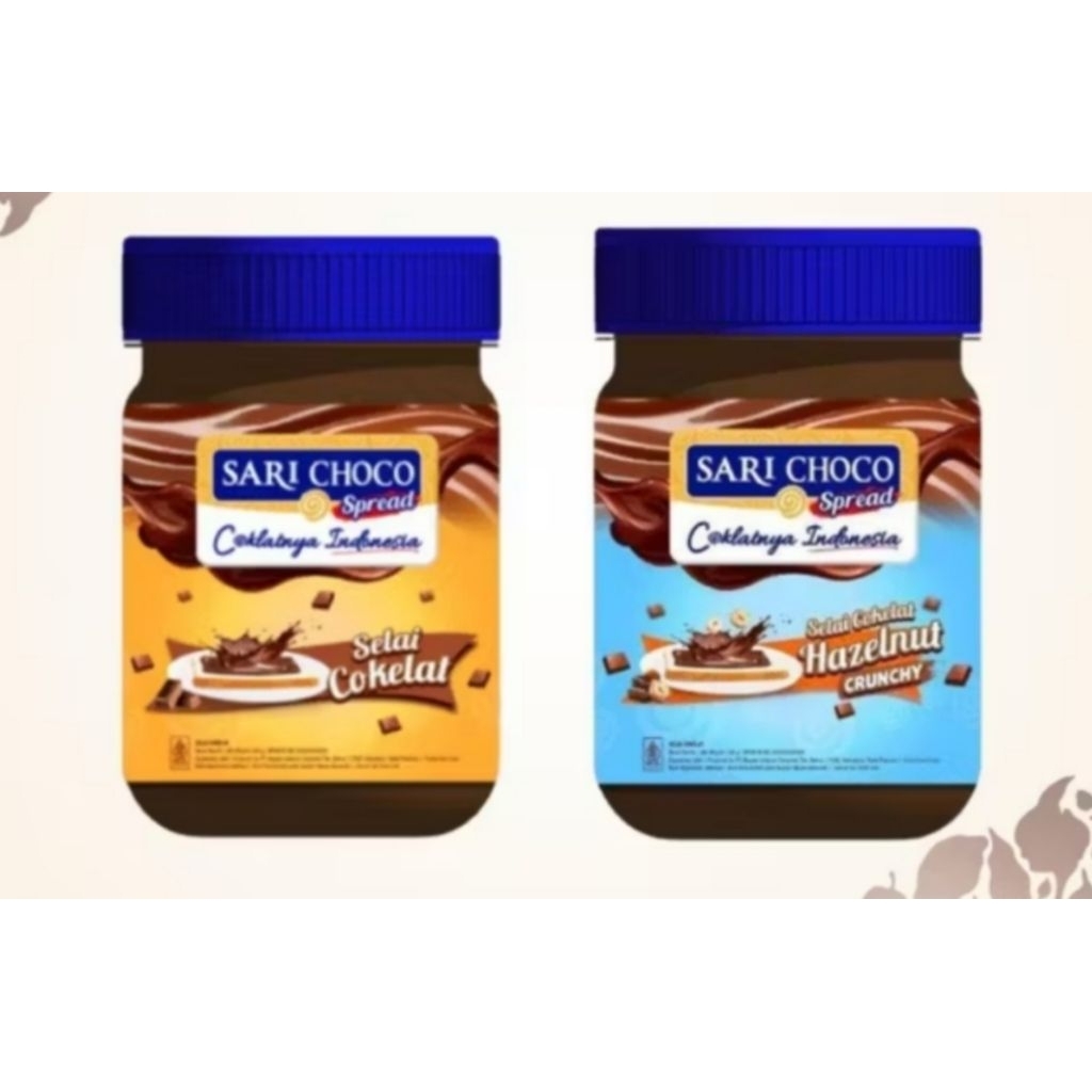 

selai sari choco paste 150gr - choco & hazelnut spread lezat dan lembut. selai viral selai lezat