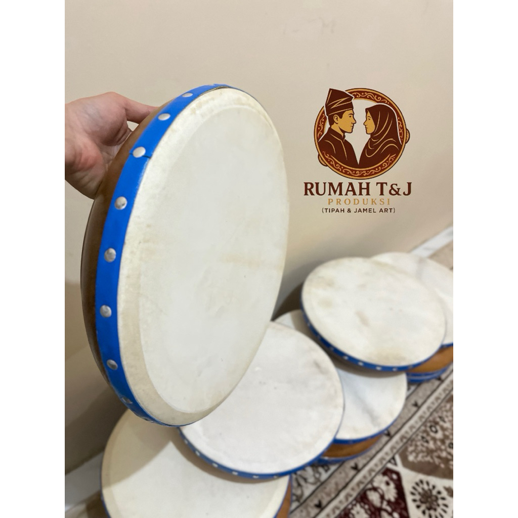 KOMPANG MELAYU RIAU/KULIT KAMBING/KAYU LEBAN UKURAN 14