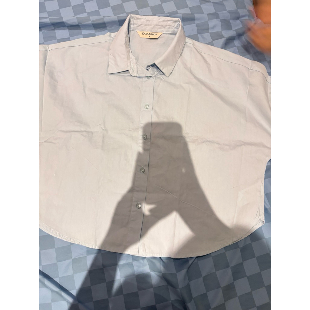 kemeja baby blue colorbox