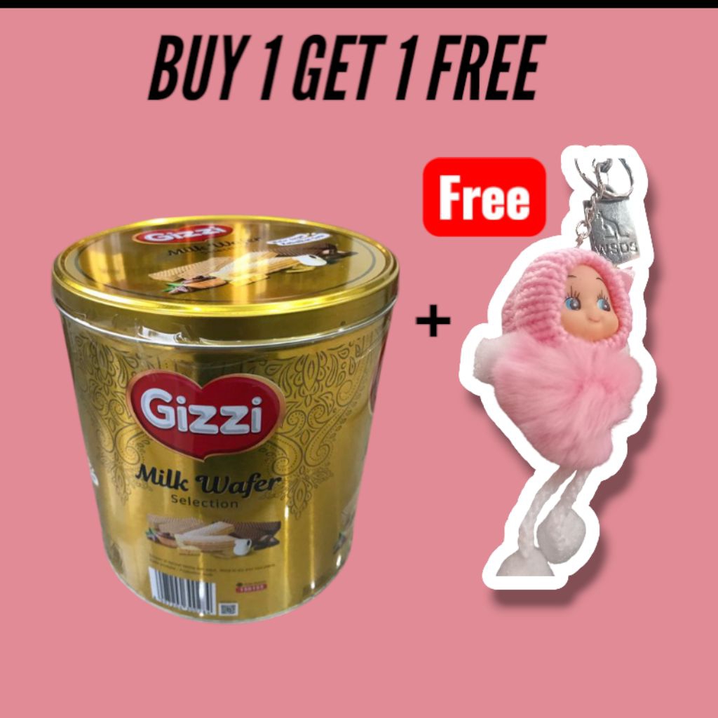 

(FREE GANTUNGAN TAS) WAFER KALENG GIZZI WAFER MIX BISCUIT - JAJAN LEBARAN