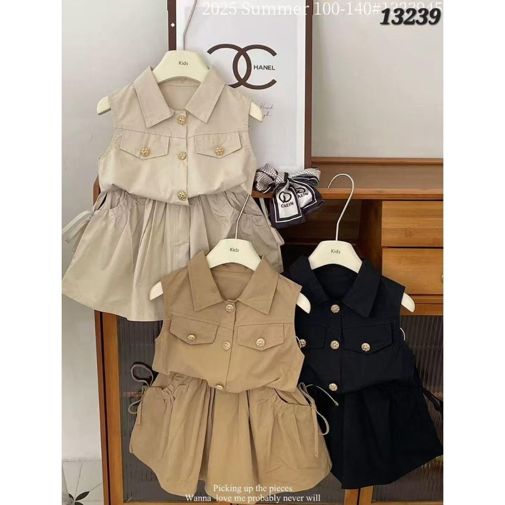 Dress Anak Perempuan Model Rompi Elegan – Outfit Summer & Casual Korean