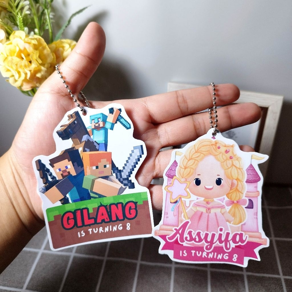 

HANG TAG CUSTOM SOUVENIR HAMPERS ULANG TAHUN BIRTHDAY ANAK