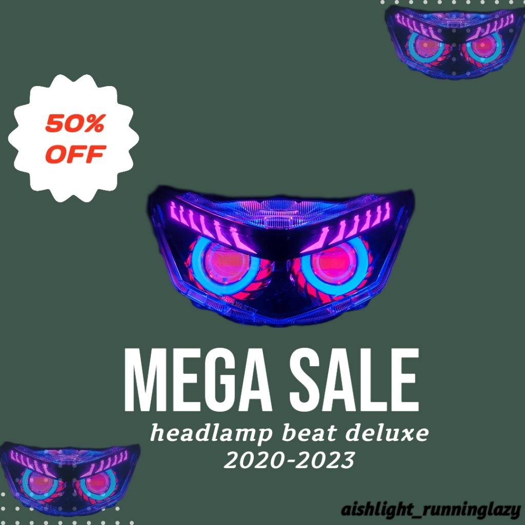 headlamp beat deluxe custom Proji higlow || reflektor lampu depan beat deluxe custom Proji higlow ||