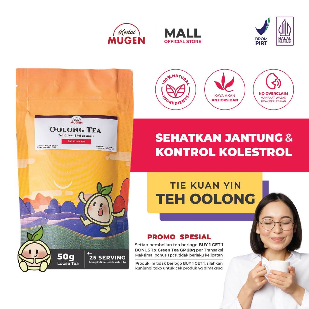 

Teh Oolong Cina Fujian/ Ti Kuan Yin / Chinese Olong Tea Kedai Mugen 50g