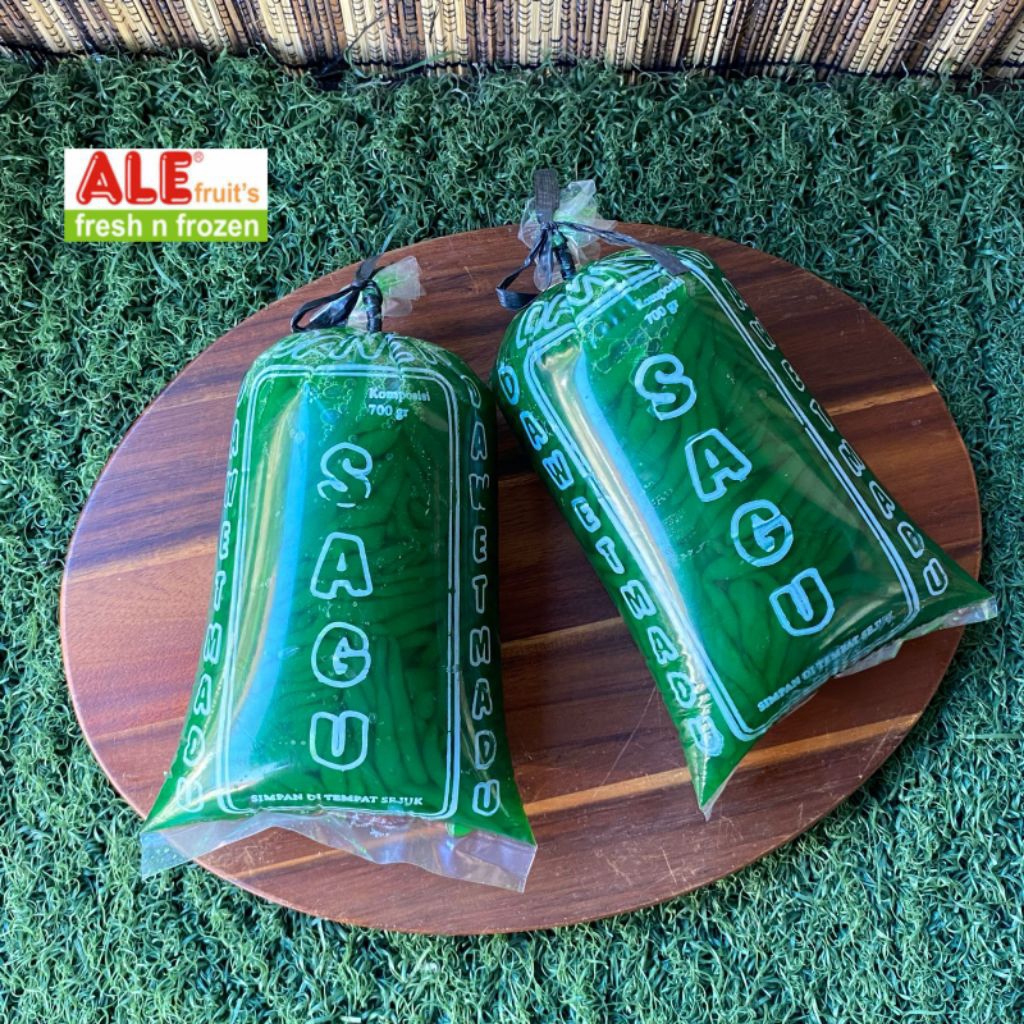 

Dawet sagu hijau, dawet sagu, cendol sagu hijau