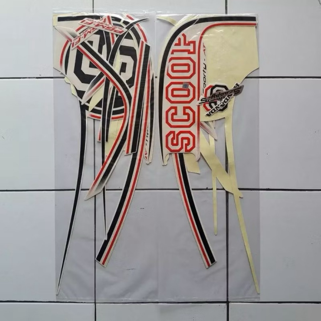 Stiker Striping Scoopy Cream 2014 | Variasi Scoopy