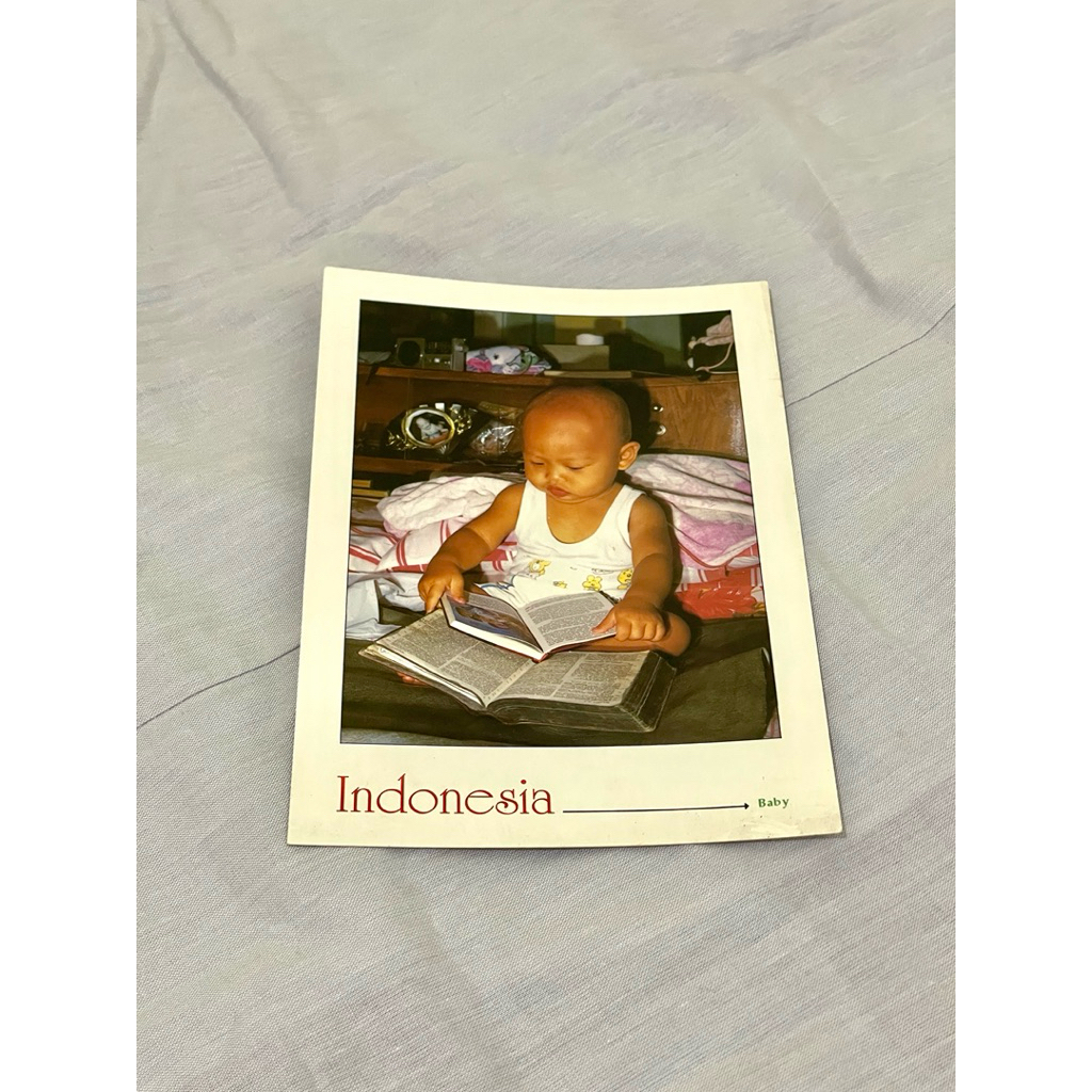 postcard kartu pos lawas indonesia bayi surat vintage perangko
