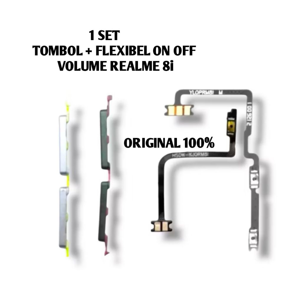 tombol realme 8i original flexible on off volume fleksibel power pengganti luar dalam fleksible 1 se