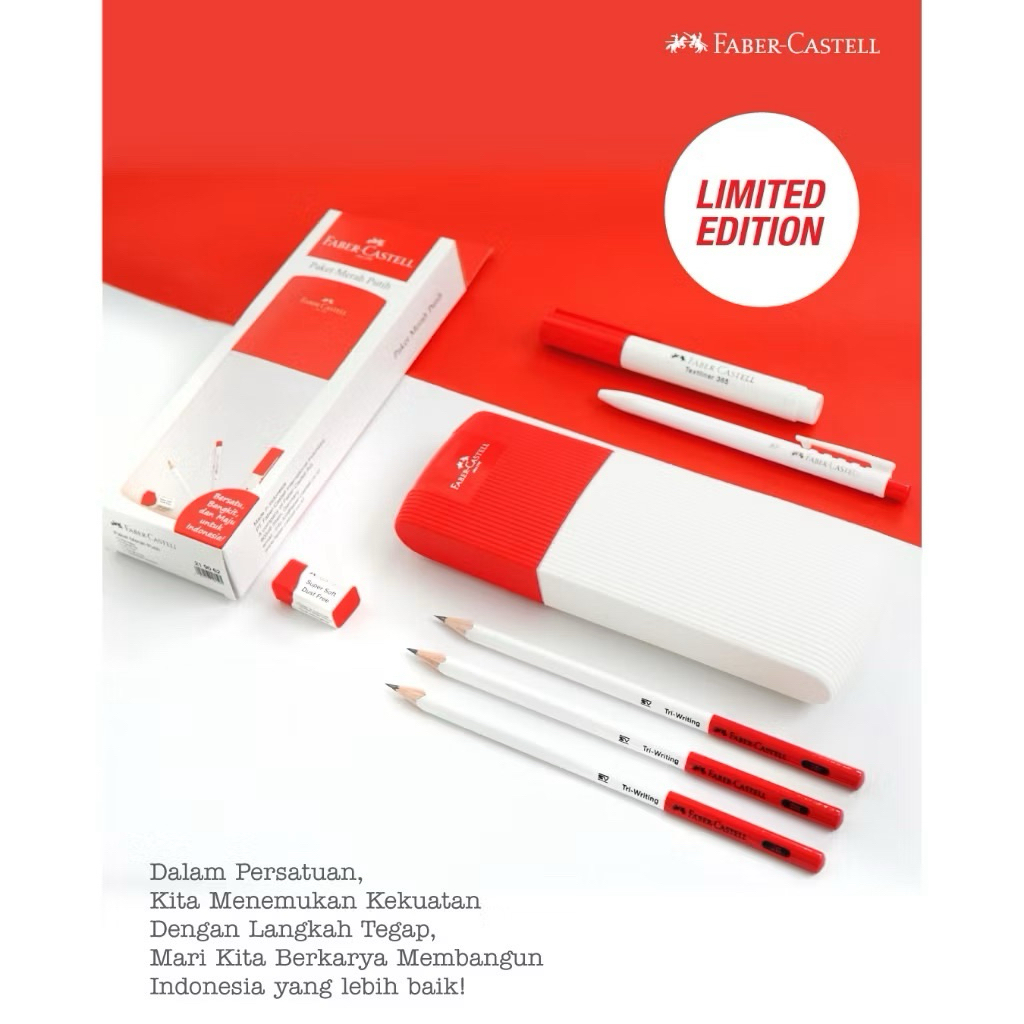

PAKET UJIAN MERAH PUTIH FABER CASTELL / Paket Ujian Limited Edition
