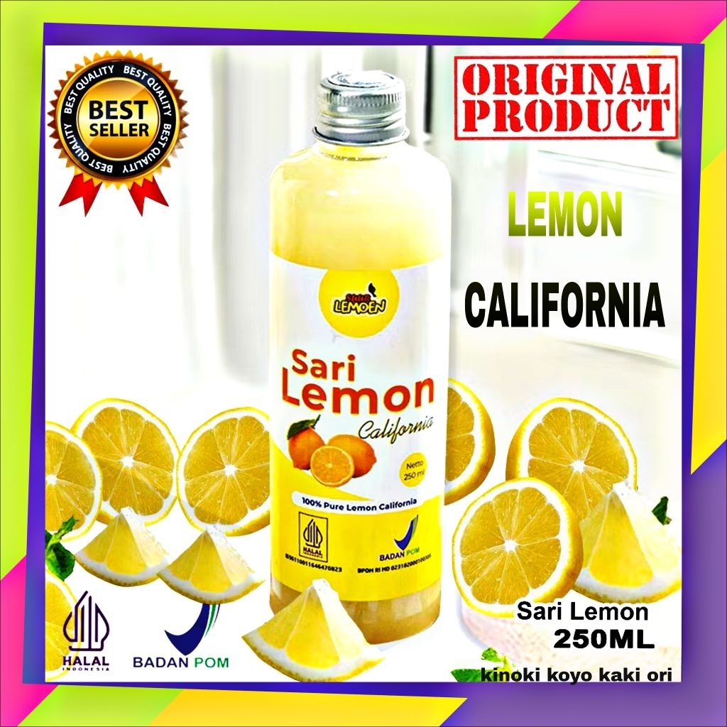 

Cuka Lemon California Organik 250ml Original 100% Murni Tanpa Campuran
