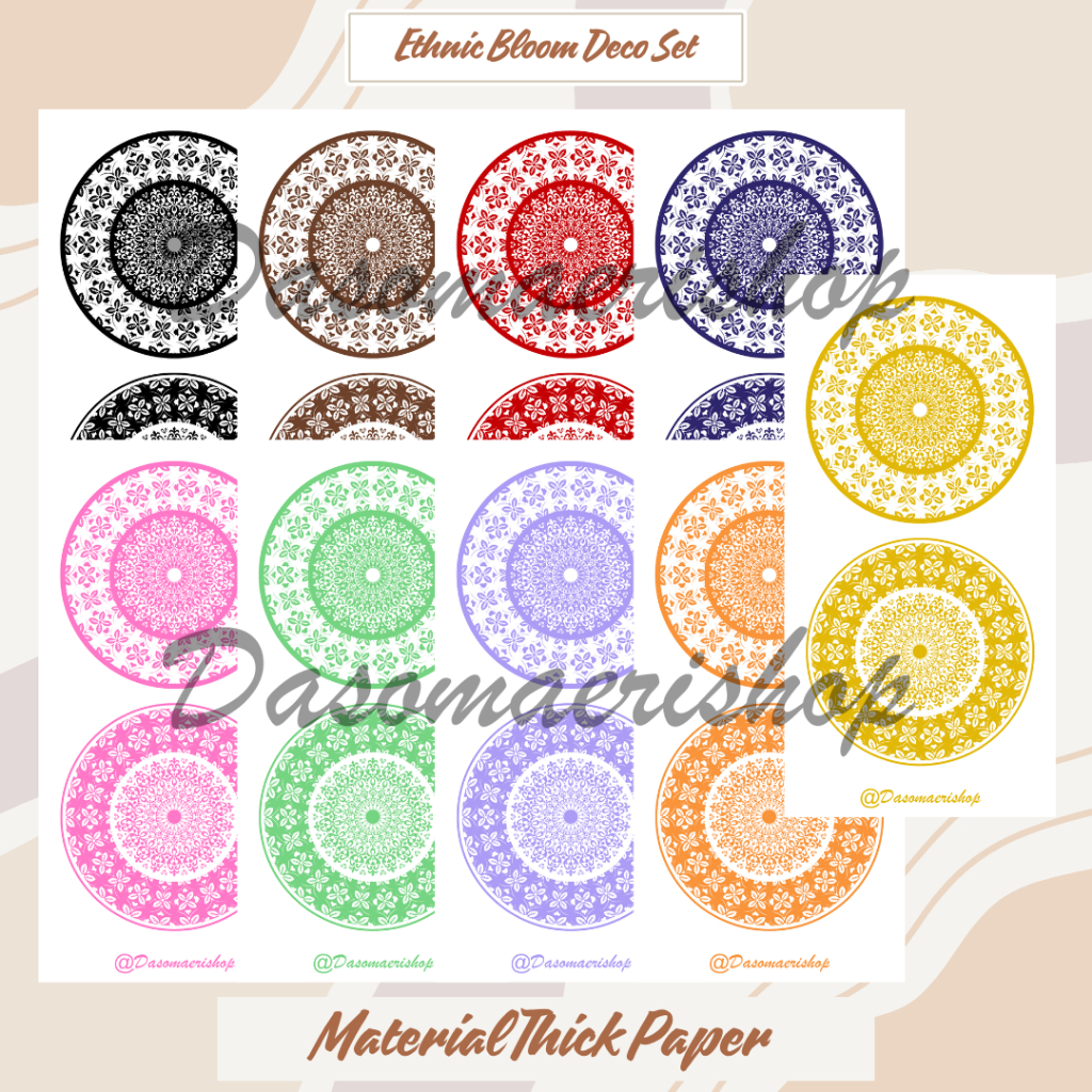 

Deco Paper Ethnic Bloom Set Kertas Dekorasi Scrapbook Journal Handmade by Dasomaerishop