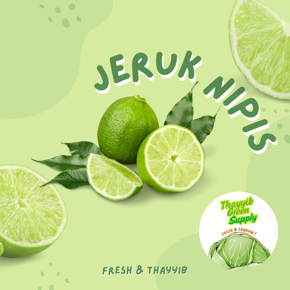 

JERUK NIPIS SEGAR / JERUK NIPIS FRESH 1 KG - THAYYIB GREEN SUPPLY