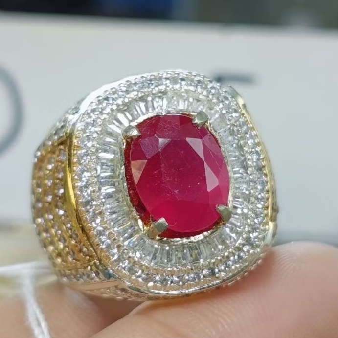 NATURAL RUBY BURMA (PIGEON BLOOD) RING QUNSAR CROOM PERAK