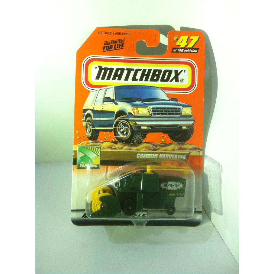Matchbox. 2000 Farming - 47. Combine Harvester. CHASE Matchbox 2000 Logo USA by MATTEL