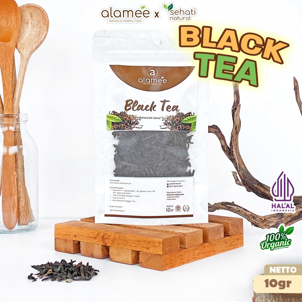 

ALAMEE Black Tea Teh Hitam Organic Kering Organik Blacktea Minuman Herbal Siap Seduh Minum 10gr