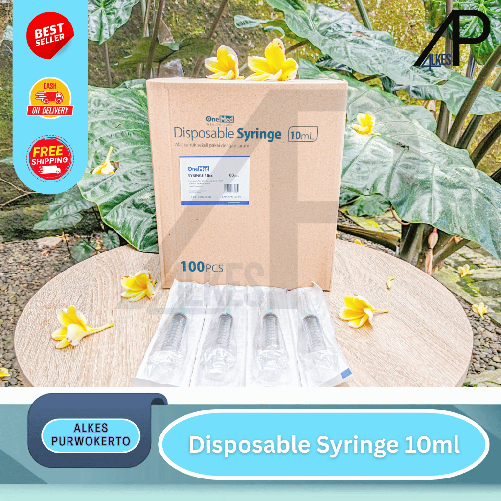 Spet 10Ml Onemed/ Syringe OneMed 10cc/Jarum Suntik 10cc Onemed
