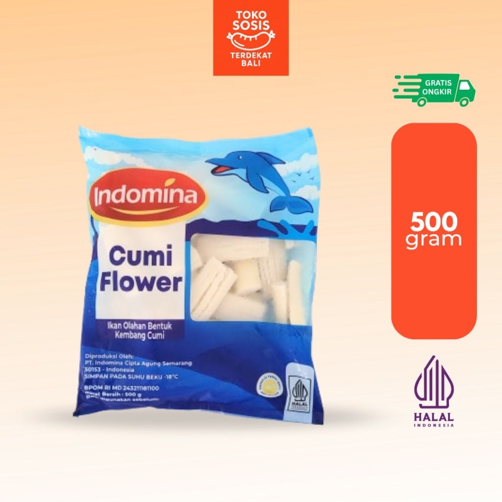 

Indomina Cumi Flower 500 gram | Ikan Olahan Bentuk Kembang Cumi