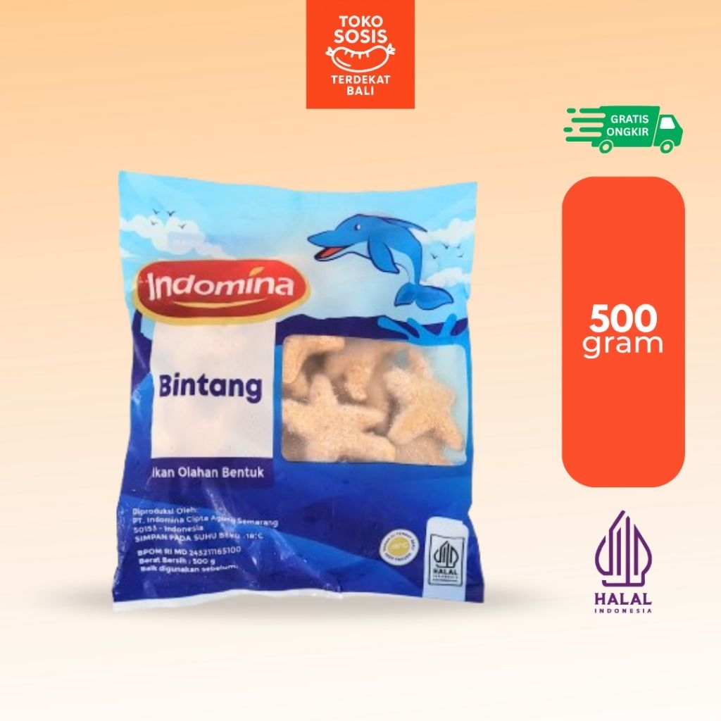 

Indomina Bintang 500 gram | Ikan Olahan Bentuk Bintang
