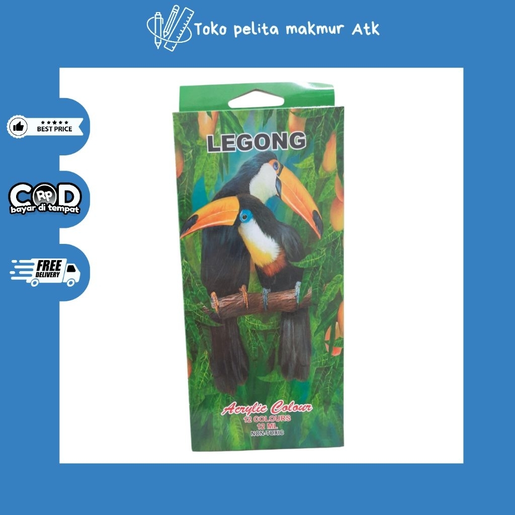 

CAT ACRYLIC LEGONG 12 WARNA 12ML