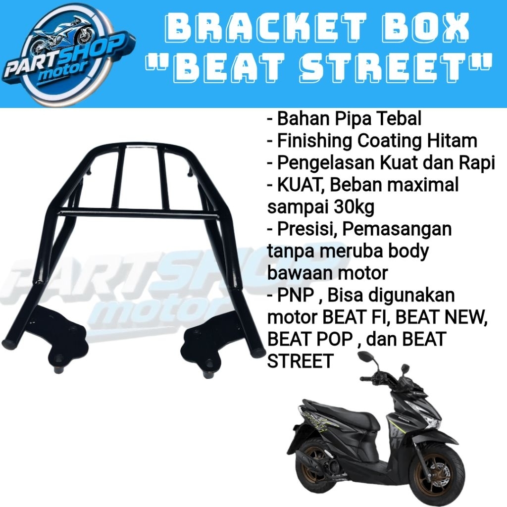 Behel BOX BEAT STREET breket bracket begel box Honda Beat Street