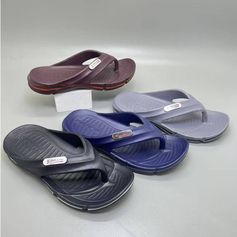 Size 39-44 Inkayni 6052 Sandal Pria Sandal Jepit Karet Pria Sandal Nyaman Lentur