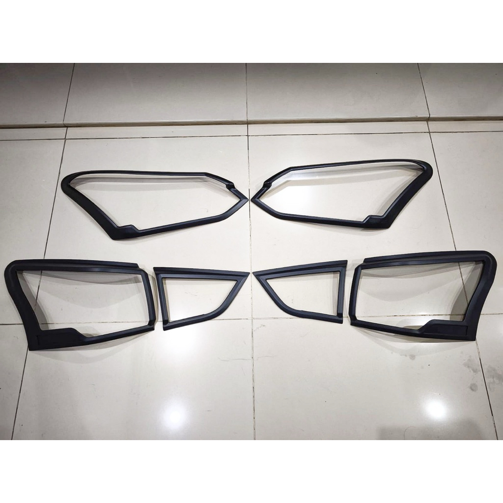 Cover/garnish lampu depan belakang isuzu mux facelift 2017-2020 / cover lampu komplit isuzu mux 2018