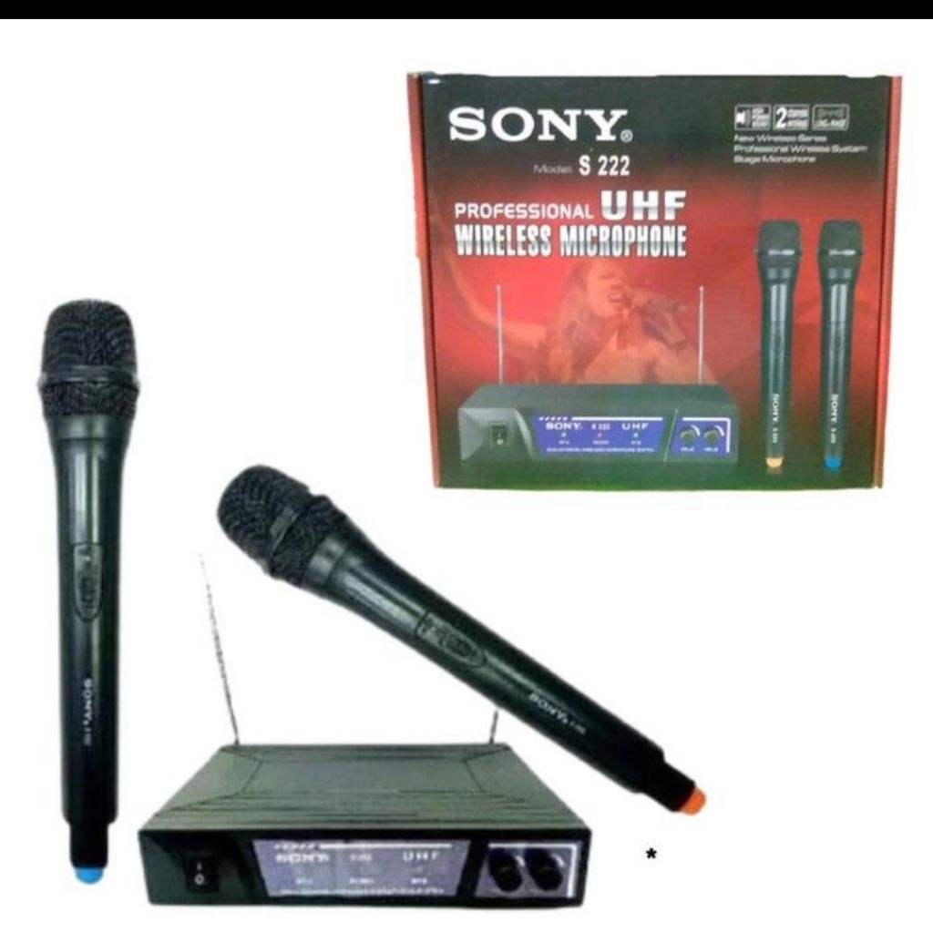 Mic Wireless Sony  S-222/S222 Microphone Wireless Handheld