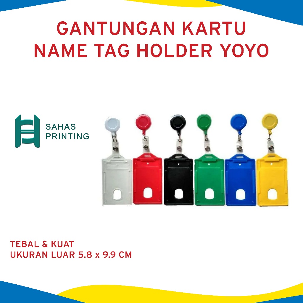 

NAME TAG HOLDER YOYO | GANTUNGAN KARTU ID | NAME TAG ID