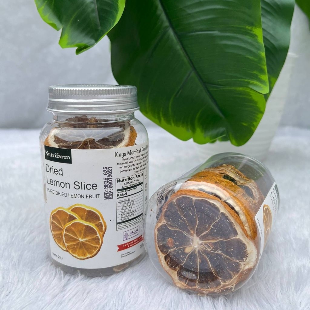 

Dried Lemon Slice | Lemon Iris asli tanpa pengawet | Lemon asli