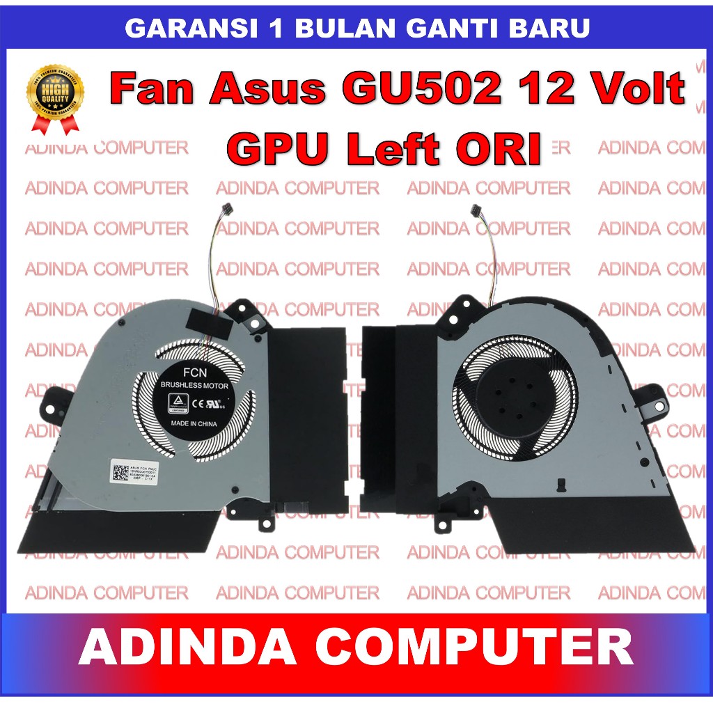 Fan Asus ROG Zephyrus GU502 GU502GV GU502GW GU502LV GU505 12V GPU ORI
