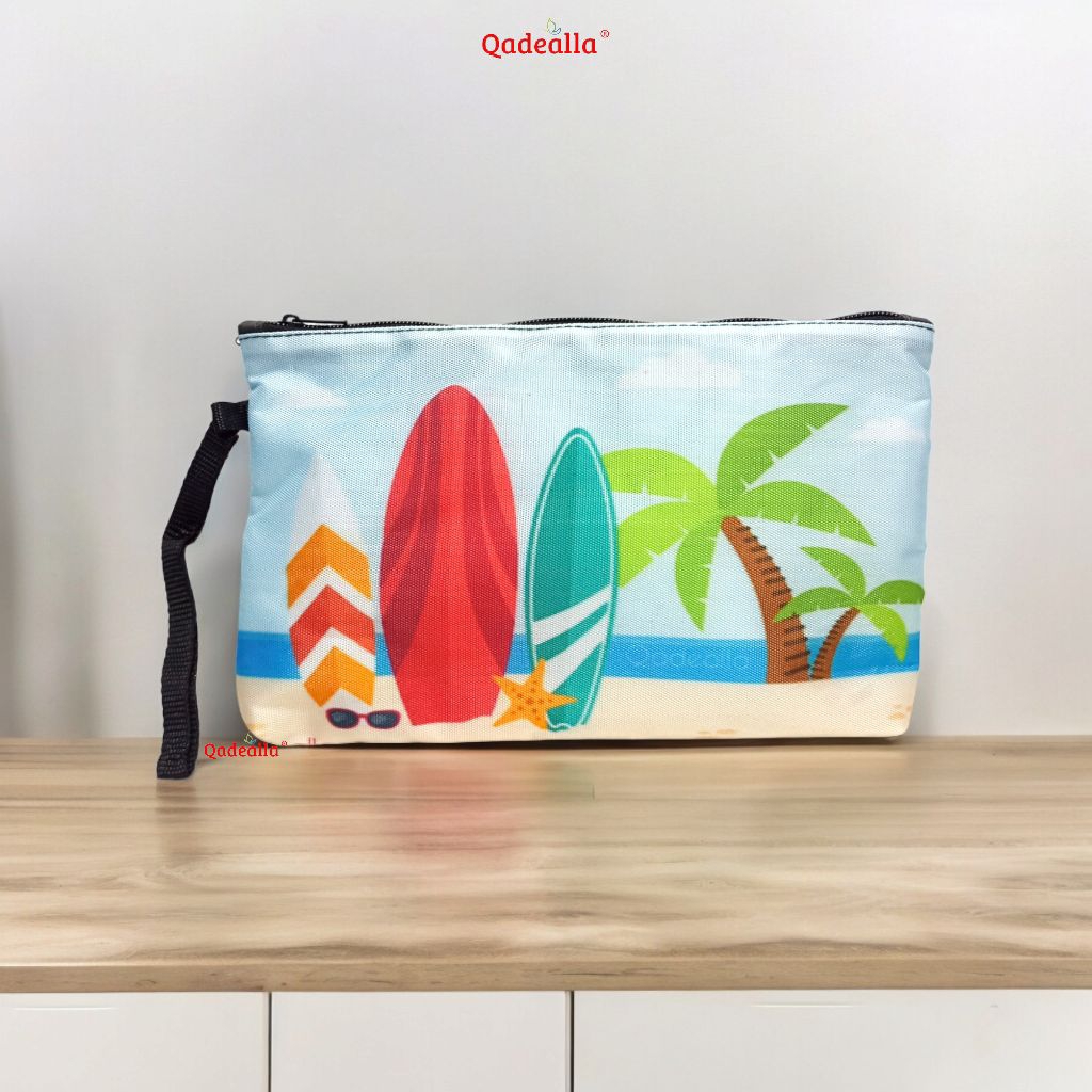 Dompet Pouch Wanita Kosmetik Tas Travel Organizer Perlengkapan Mandi Tempat Mukena Tempat Sabun Alat