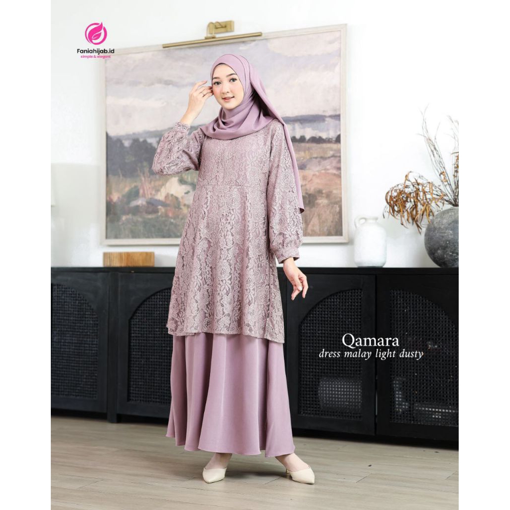 QAMARA DRESS MALAY BY FANIAHIJAB