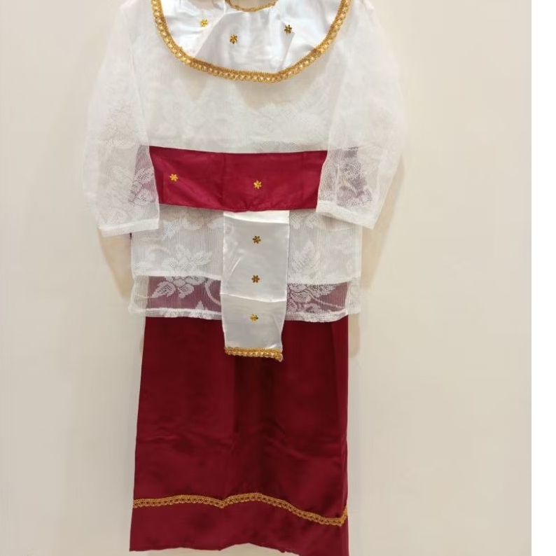 Baju Adat Lampung Anak Perempuan + Sigar Mahkota Lampung