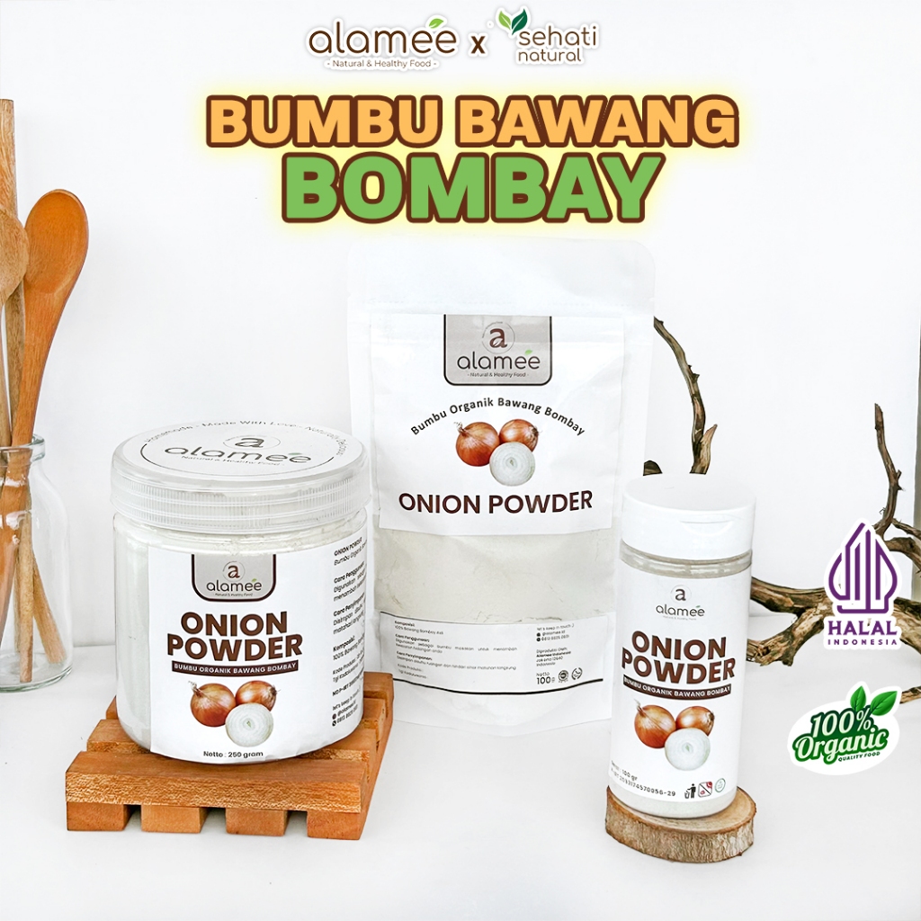 

Bawang Bombay Bubuk Onion Powder Ground Spice Bumbu Bombai Dapur Organik Rimpang Rempah Murni 50 Gr