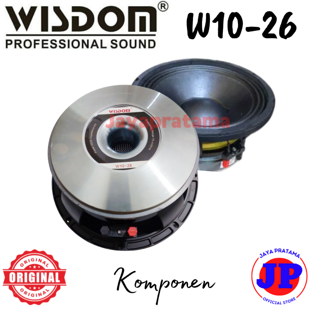 Wisdom W10-26 Speaker Component Original Wisdom W1026 W-1026