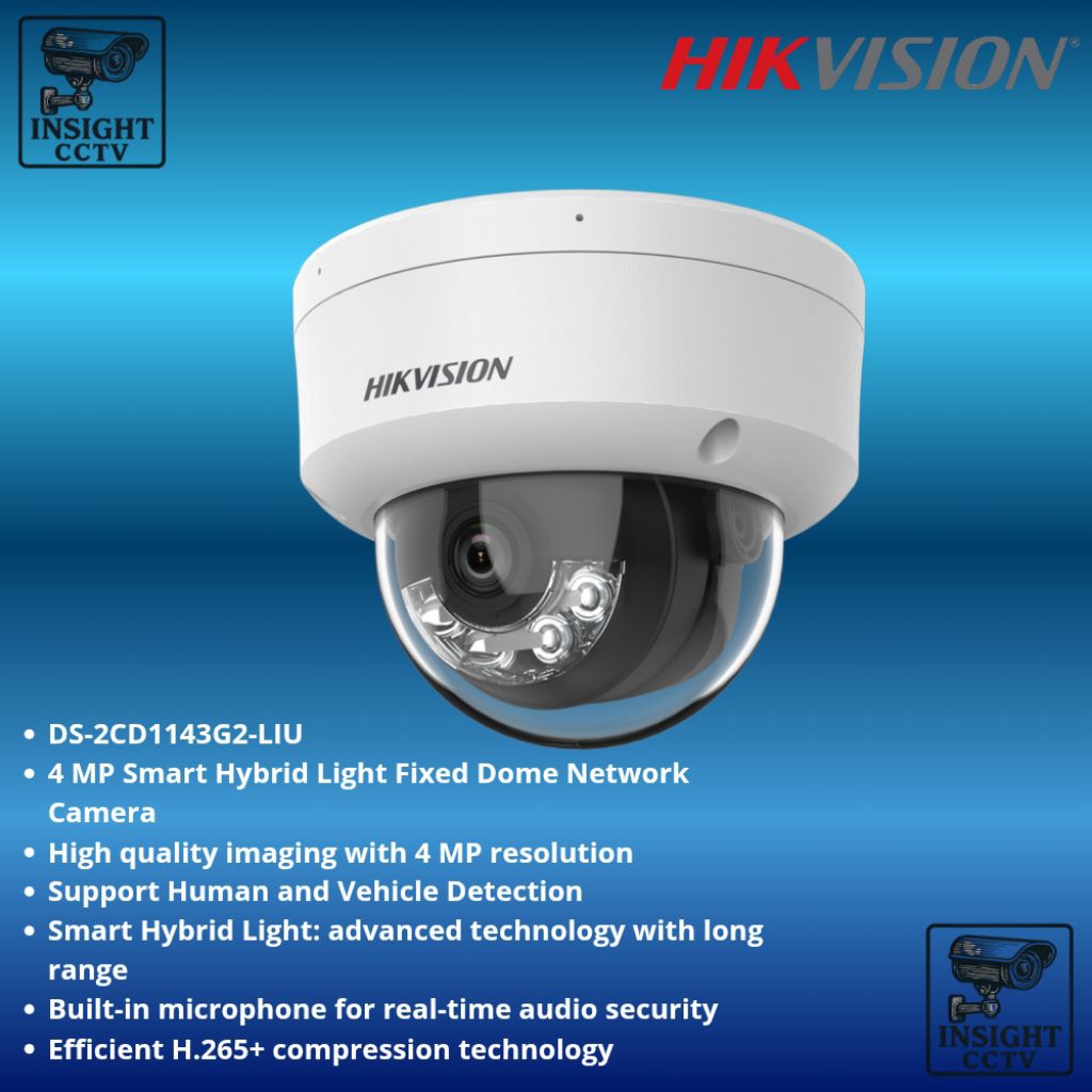 Hikvision IP KAMERA 4MP Indoor DS-2CD1143G2-LIU IP CAMERA CCTV 4MP HIKVISION