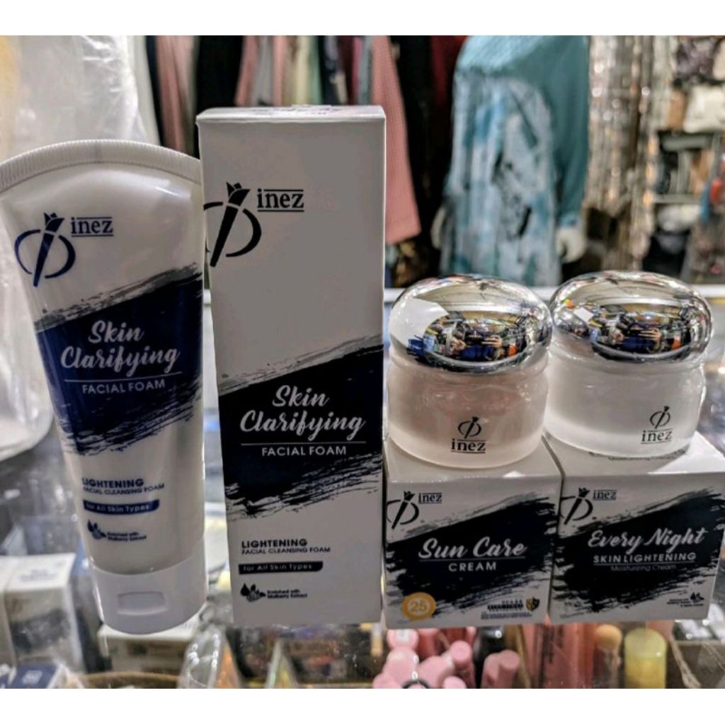 INEZ PAKET PENCERAH/FLEK HITAM Isi Sabun Cream Siang dan Malam- New Packaging Mencerahkan